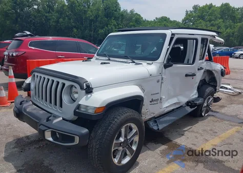 2020 Jeep Wrangler Unlimited Sahara 4X4 from USA, damaged, VIN 1C4HJXEN3LW167192